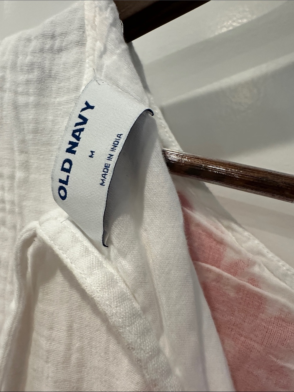 Old Navy White Midi Dress with Red Floral Embroidery - Picture 5 of 5